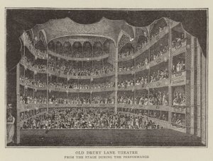Old Drury Lane Theatre by English School