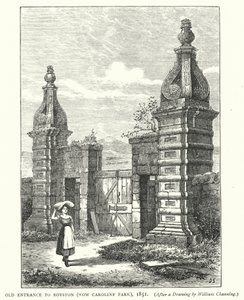 Old Entrance to Royston, Now Caroline Park by English School