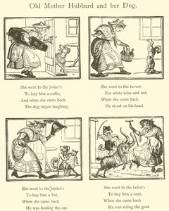 Old Mother Hubbard and Her Dog by English School