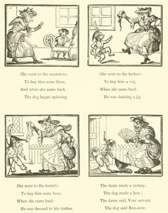 Old Mother Hubbard And Her Dog by English School