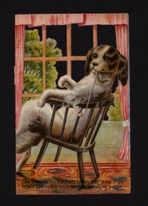 Old Mother Hubbard and her dog by English School