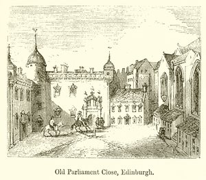 Old Parliament Close, Edinburgh by English School