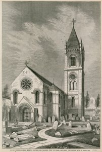 Old St Pancras Church, London, recently restored and enlarged by English School