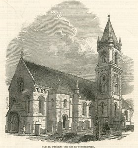 Old St Pancras Church, London, reconstructed by English School