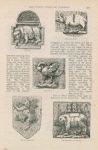 Old Stone Signs of London by English School