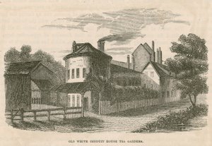 Old White Conduit House tea gardens, Pentonville, London by English School