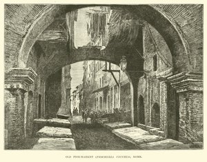 Old fish-market, Pescheria Vecchia, Rome by English School