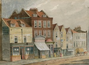 Old houses in Upper Street, Islington, opposite Church