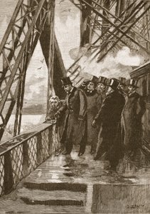 Opening of the Forth Bridge by the Prince of Wales, 4th March, 1890, Illustration from Cassell