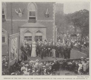 Opening of the New Wing of the Lytham Institute by the Duke of Norfolk on 17 September by English School