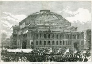 Opening of the Royal Albert Hall by Queen Victoria by English School