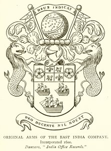 Original Arms of the East India Company by English School
