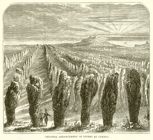 Original Arrangement of Stones at Carnac by English School