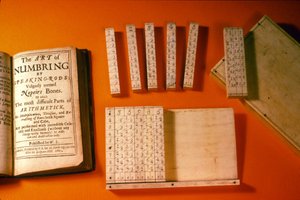 Original set of Napiers Bones with fitted case and contemporary publication, 1685