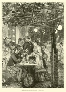 Orlandints Beer-Garden, Florence by English School