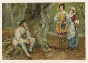 Orlando and Rosalind in As You Like It