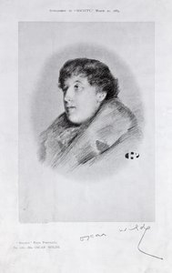 Oscar Wilde a Bijou Portrait, from Society by English School