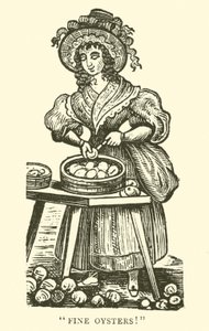 Oyster seller by English School