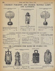 Page from Army and Navy Stores Catalogue by English School