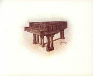 Page from Steinway & Sons Art Catalogue by English School