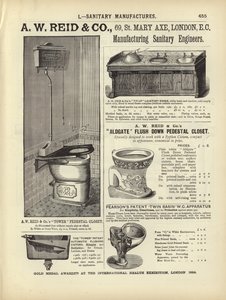 Page from The Architects, Surveyors and Engineers Compendium 1892 by English School