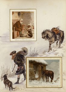Page from late Victorian scrapbook