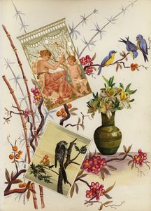 Page from late Victorian scrapbook
