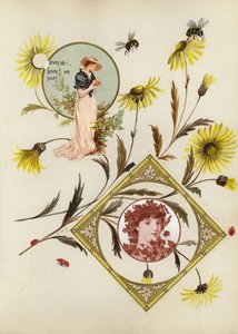 Page from late Victorian scrapbook