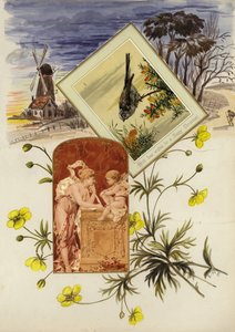 Page from late Victorian scrapbook