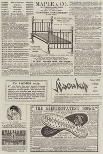 Page of Advertisements by English School