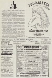Page of Advertisements by English School