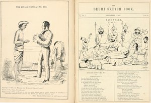 Pages from The Delhi Sketchbook by English School
