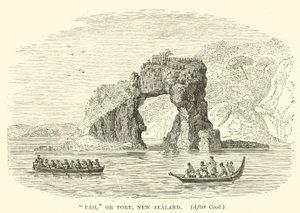 Pah, or Fort, New Zealand, after Cook by English School