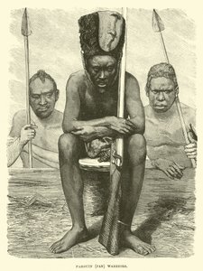 Pahouin (Fan) warriors by English School