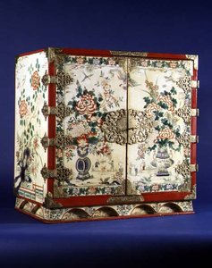 Painted cabinet by English School