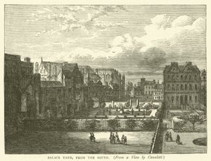 Palace Yard, from the South, from a view by Canaletti by English School