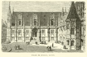 Palais de Justice, Rouen, December 1870 by English School
