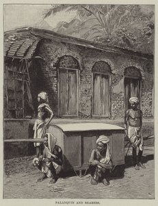 Palanquin and bearers by English School