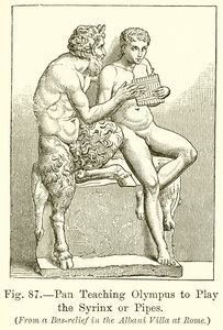 Pan Teaching Olympus to Play the Syrinx or Pipes