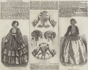 Paris Fashions for April by English School