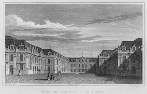Paris, Palais De Versailles, Cour Royale by English School
