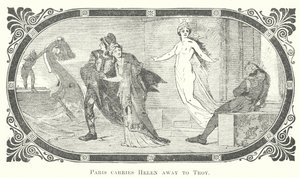 Paris carries Helen away to Troy by English School