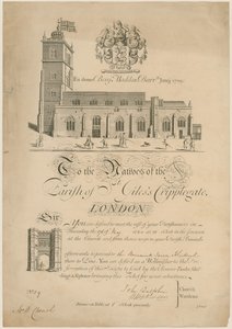 Parish of St Giles Cripplegate, Beating the Bounds, Invitation, 1860