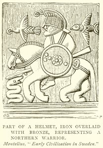 Part of a Helmet, Iron Overlaid with Bronze by English School