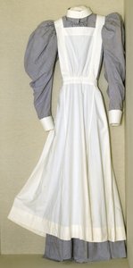 Part of a nursing uniform belonging to Helen Riddick while at the Nightingale Training School at St. Thomas Hospital, c.1896