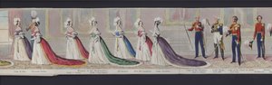 Part of the panorama of the marriage of Queen Victoria, c.1840 by English School