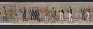 Part of the panorama of the marriage of Queen Victoria, c.1840 by English School