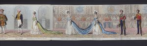 Part of the Panorama of the Marriage of Queen Victoria, c.1840 by English School
