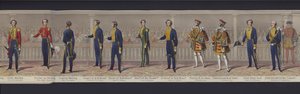 Part of the panorama of the marriage of Queen Victoria, c.1840 by English School