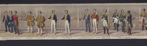 Part of the Panorama of the Marriage of Queen Victoria, c.1840 by English School